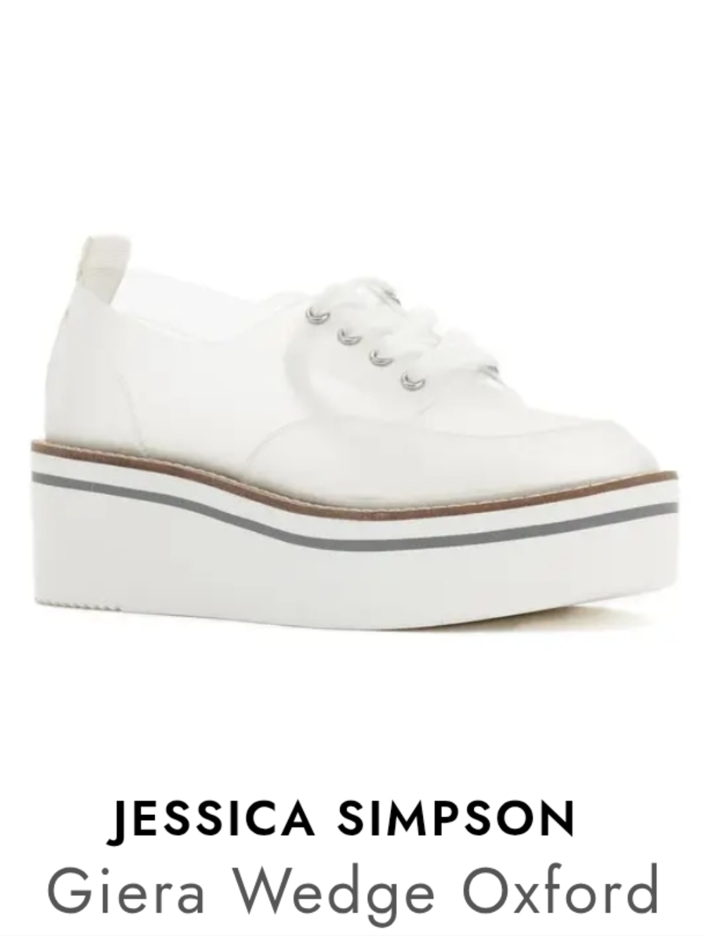 Jessica Simpson Giera Platform Woman’s Size 7.5 Clear